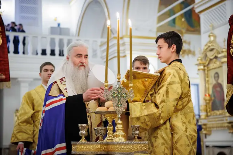Всенощное бдение в Спасо-Вознесенском кафедральном соборе Ульяновска
