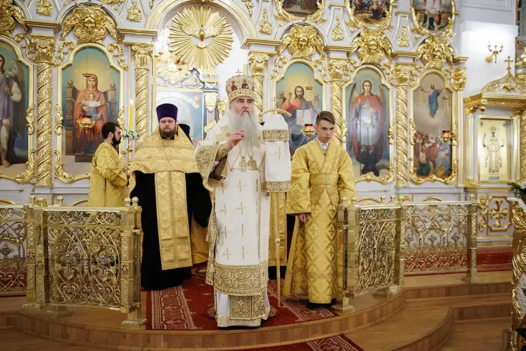Всенощное бдение в Спасо-Вознесенском кафедральном соборе Ульяновска