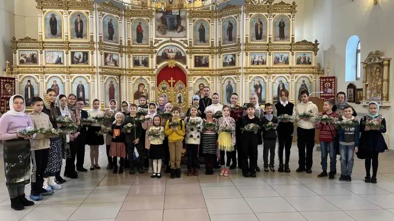 В воскресной школе Андреевского храма прошло занятие, посвященное Рождеству Христову