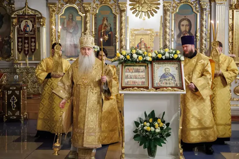 Полиелейное богослужение в Спасо-Вознесенском кафедральном соборе Ульяновска