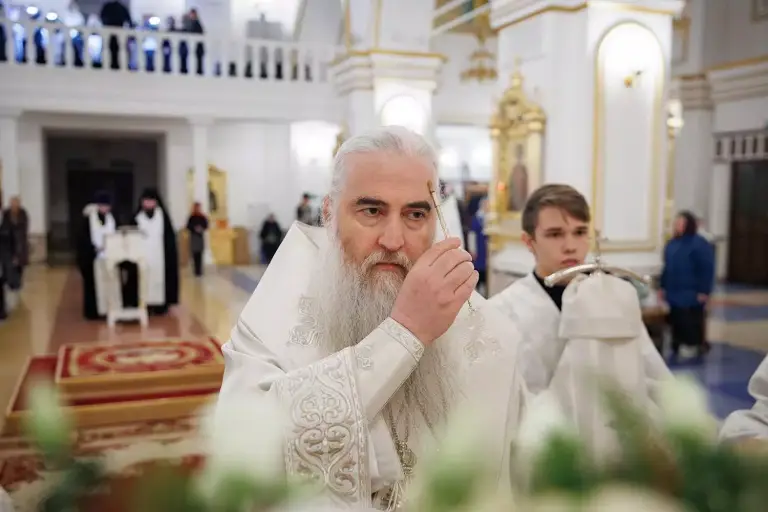 Всенощное бдение в Спасо-Вознесенском кафедральном соборе Ульяновска