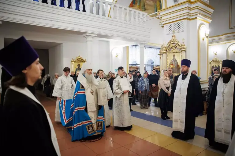 Всенощное бдение в Спасо-Вознесенском кафедральном соборе Ульяновска