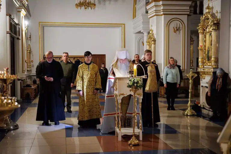 Уставное богослужение в Спасо-Вознесенском кафедральном соборе Ульяновска