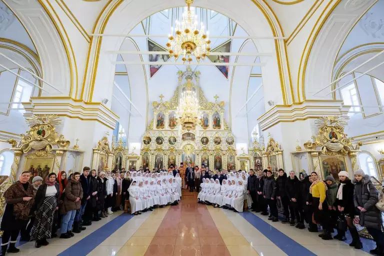 В Спасо-Вознесенском соборе совершили молебен для студентов и преподавателей вузов Ульяновска