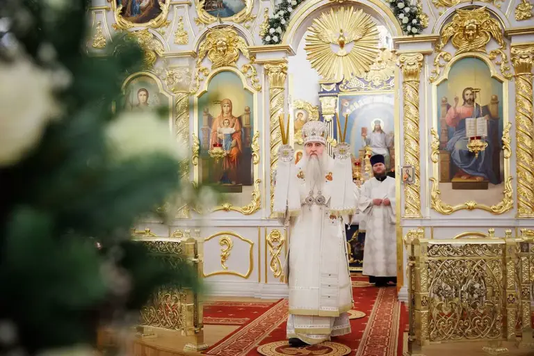 Всенощное бдение в Спасо-Вознесенском кафедральном соборе Ульяновска