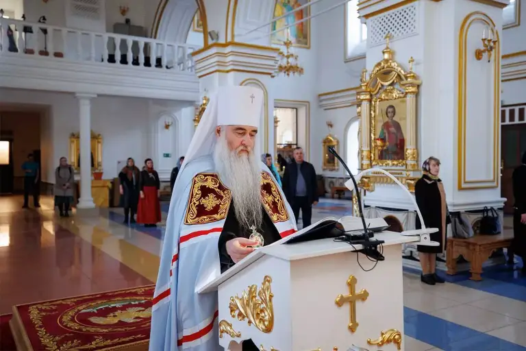 Уставное богослужение в Спасо-Вознесенском кафедральном соборе Ульяновска