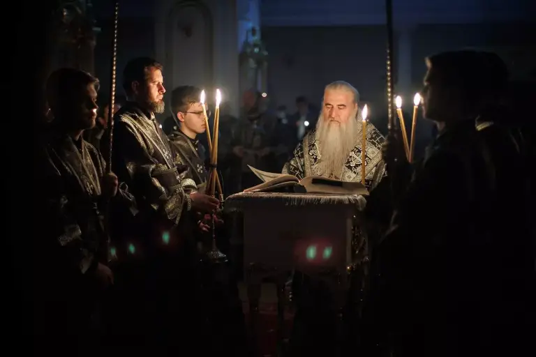 Утреня Великой Пятницы в Спасо-Вознесенском кафедральном соборе г. Ульяновска