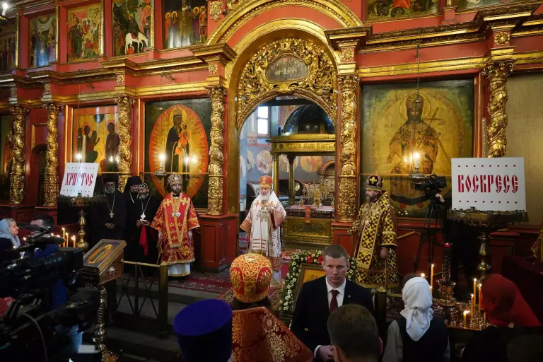 Патриаршая проповедь в день Радоницы после Литургии в Архангельском соборе Московского Кремля