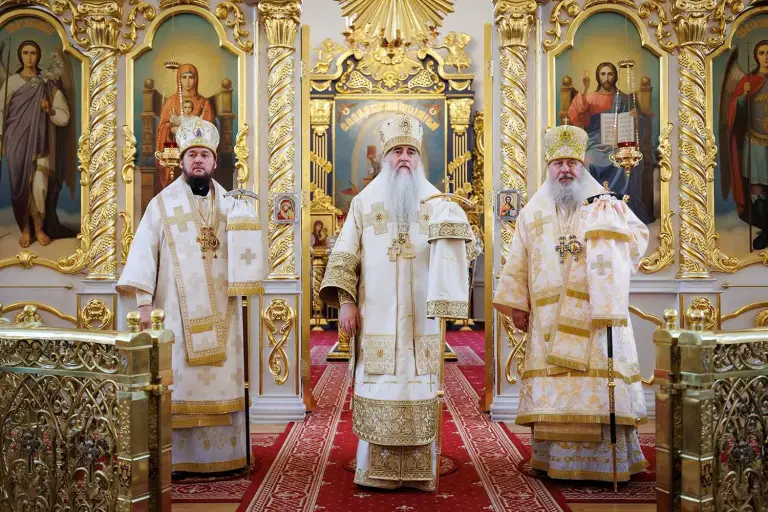 Божественная литургия в Спасо-Вознесенском кафедральном соборе г. Ульяновска