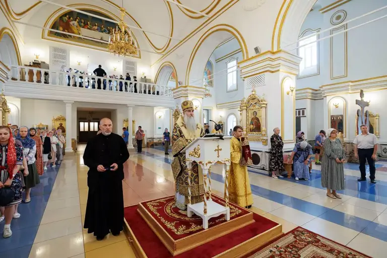 Всенощное бдение в Спасо-Вознесенском кафедральном соборе г. Ульяновска