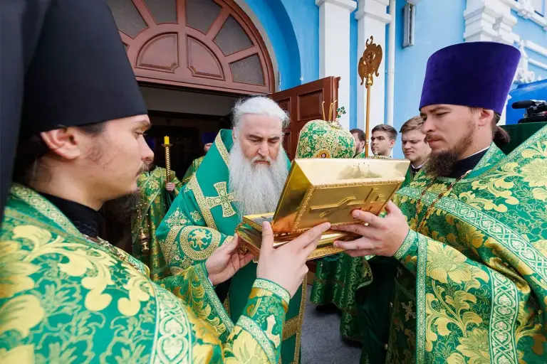 Божественная литургия в Спасо-Вознесенском кафедральном соборе г. Ульяновска