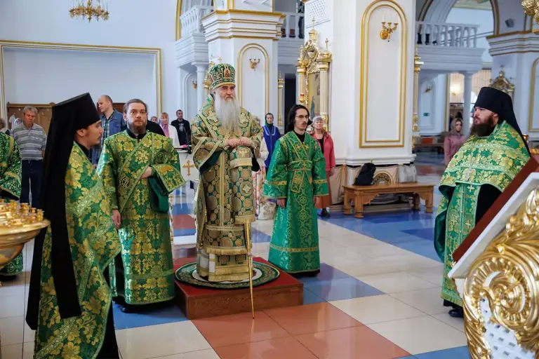 Всенощное бдение в Спасо-Вознесенском кафедральном соборе г. Ульяновска