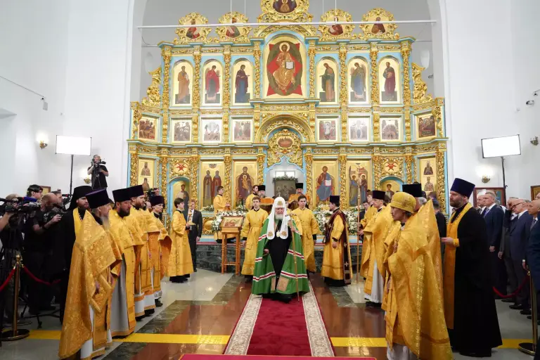 Патриаршая проповедь после Литургии в Благовещенском храме г. Тюмени