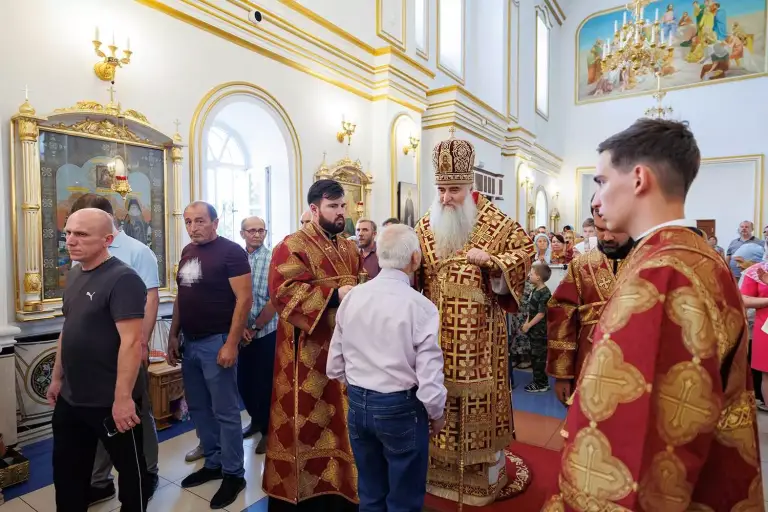 Всенощное бдение в Спасо-Вознесенском кафедральном соборе г. Ульяновска