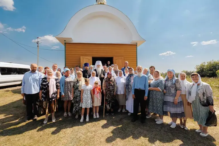 Божественная литургия в храме в честь Святой Живоначальной Троицы с. Студенец