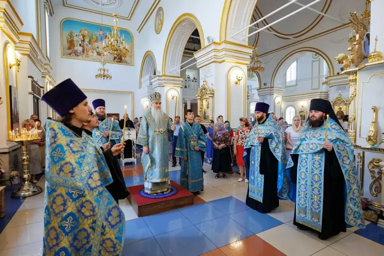 Всенощное бдение в Спасо-Вознесенском кафедральном соборе г. Ульяновска