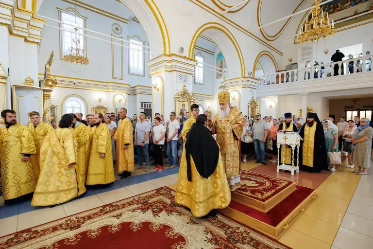 Всенощное бдение в Спасо-Вознесенском кафедральном соборе г. Ульяновска