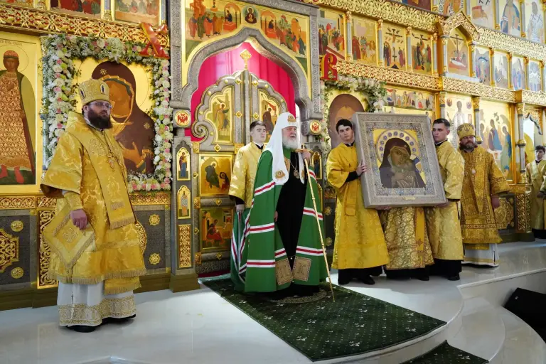 Патриаршая проповедь после Литургии в храме преподобного Андрея Рублева в Раменках г. Москвы