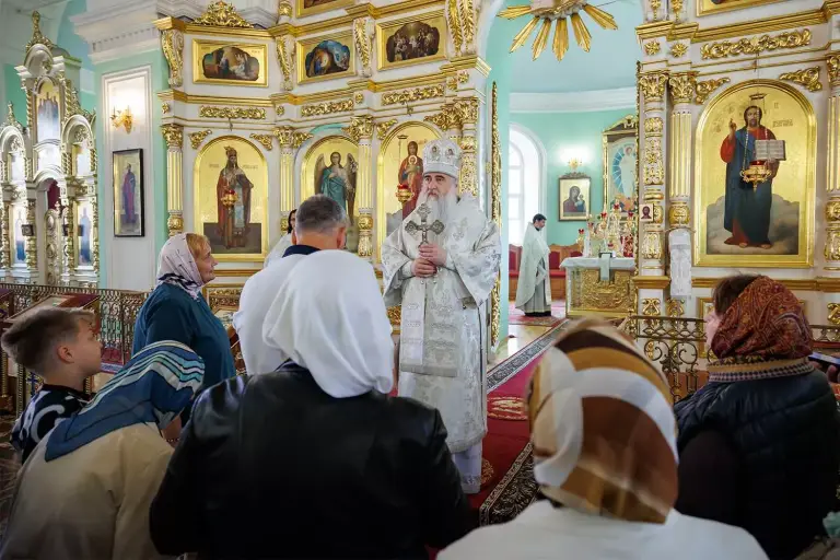 Крещальная литургия в Воскресенско-Германовском храме г. Ульяновска