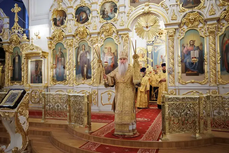 Всенощное бдение в Спасо-Вознесенском кафедральном соборе г. Ульяновска