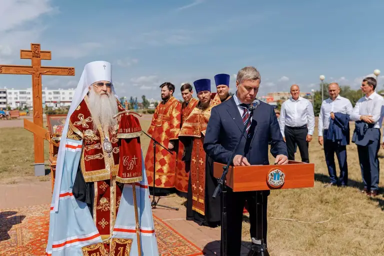 Торжества в Илиин день: освящены воинский храм и место под строительство храма Димитрия Донского