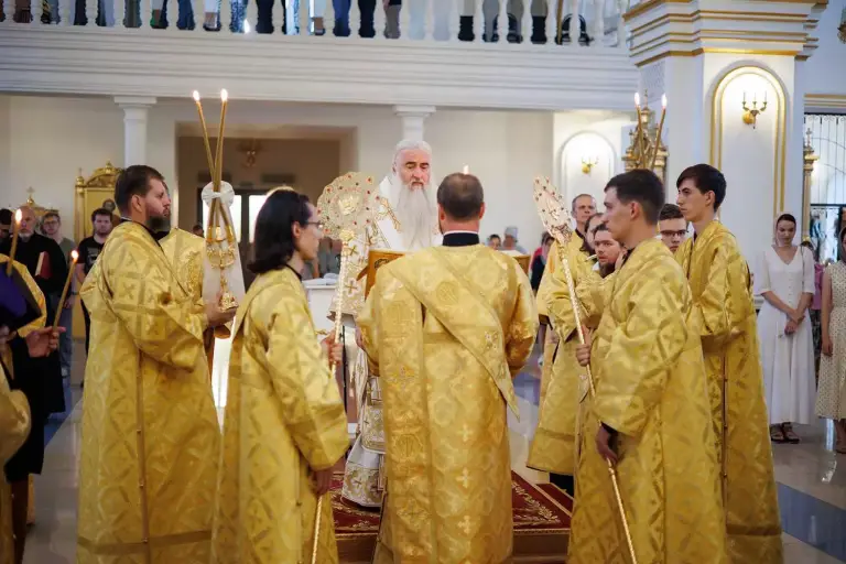 Всенощное бдение в Спасо-Вознесенском кафедральном соборе г. Ульяновска