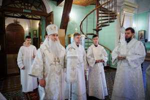 Крещальная литургия в Воскресенско-Германовском храме г. Ульяновска