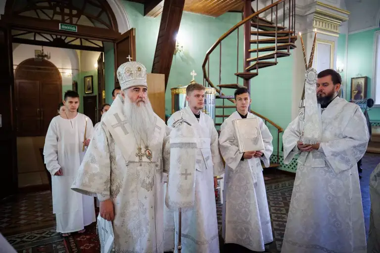 Крещальная литургия в Воскресенско-Германовском храме г. Ульяновска