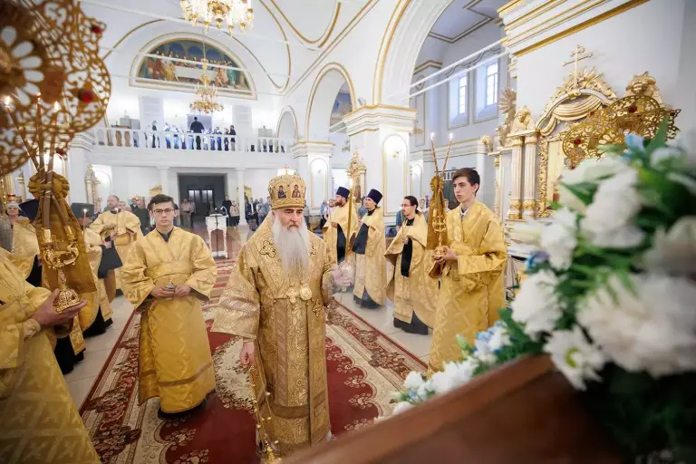Всенощное бдение в Спасо-Вознесенском кафедральном соборе г. Ульяновска