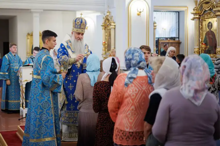 Всенощное бдение в Спасо-Вознесенском кафедральном соборе г. Ульяновска