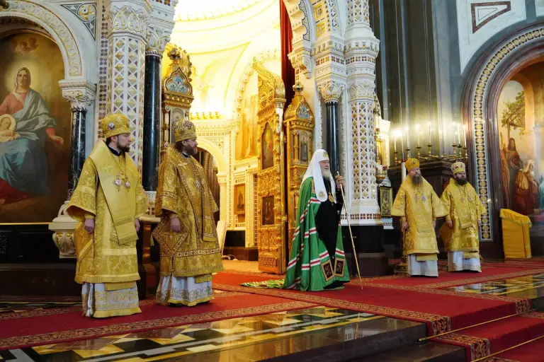Патриаршая проповедь в Неделю 13-ю по Пятидесятнице после Литургии в Храме Христа Спасителя
