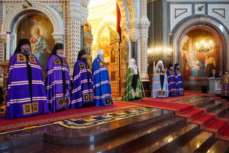 Патриаршая проповедь в праздник Воздвижения Креста Господня после Литургии в Храме Христа Спасителя