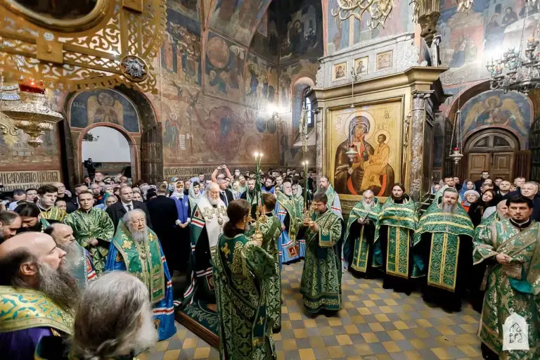 Патриаршая проповедь в день памяти преподобного Сергия Радонежского после Литургии в Успенском соборе Троице-Сергиевой лавры