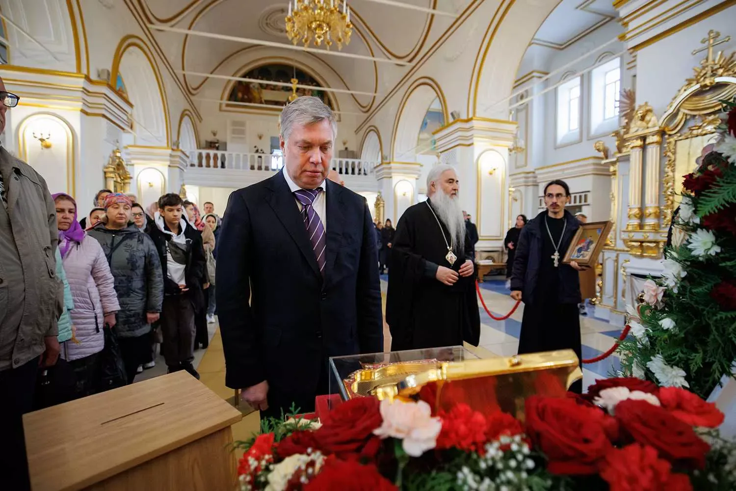 Губернатор Ульяновской области А.Ю. Русских посетил Спасо-Вознесенский кафедральный собор