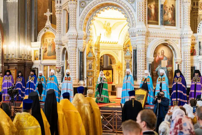 Патриаршее слово в день памяти святителей Московских после Литургии в Храме Христа Спасителя