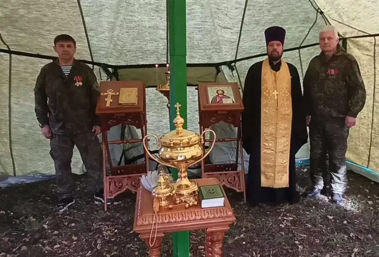 Священник Симбирской епархии посетил военно-полевые сборы