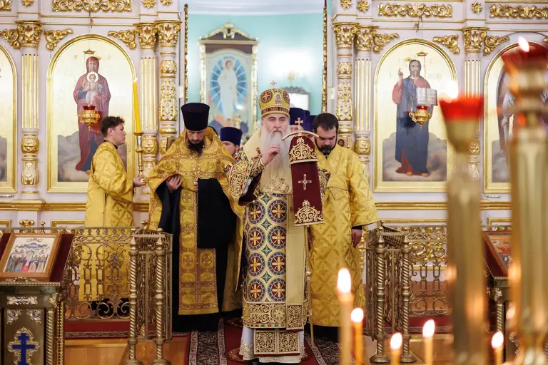 Всенощное бдение в Воскресенско-Германовском храме г. Ульяновска