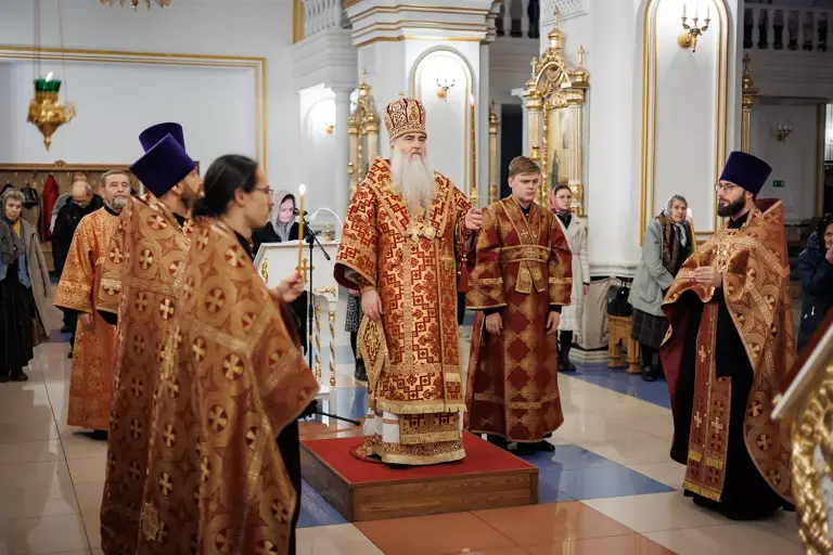 Полиелейное богослужение в Спасо-Вознесенском кафедральном соборе г. Ульяновска