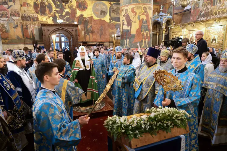Слово Святейшего Патриарха Кирилла в праздник Казанской иконы Божией Матери после Литургии в Успенском соборе Московского Кремля