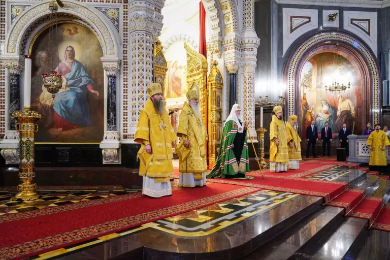 Патриаршая проповедь в Неделю 23-ю по Пятидесятнице после Литургии в Храме Христа Спасителя