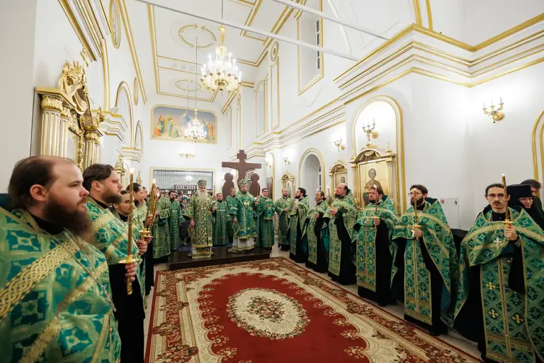 Всенощное бдение в Спасо-Вознесенском кафедральном соборе г. Ульяновска