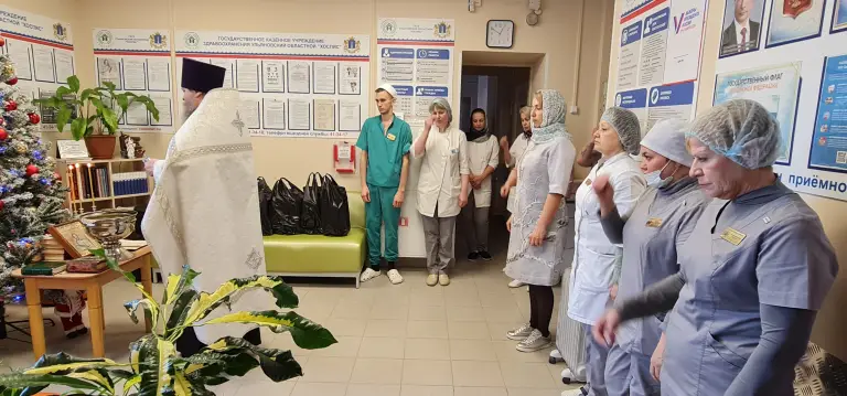 Освящение отремонтированного здания областного хосписа