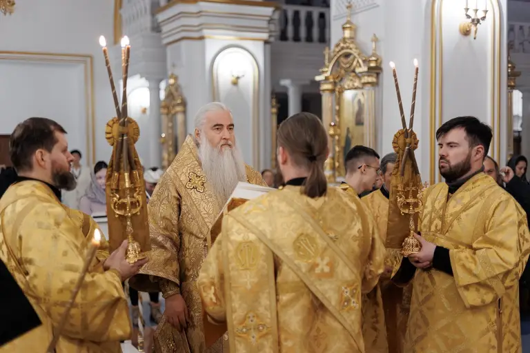 Полиелейное богослужение в Спасо-Вознесенском кафедральном соборе г. Ульяновска