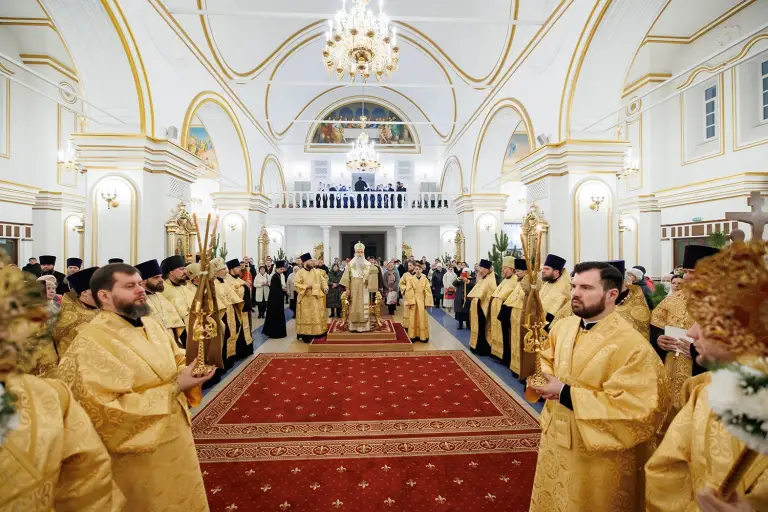 Великая Рождественская вечерня в Спасо-Вознесенском кафедральном соборе г. Ульяновска