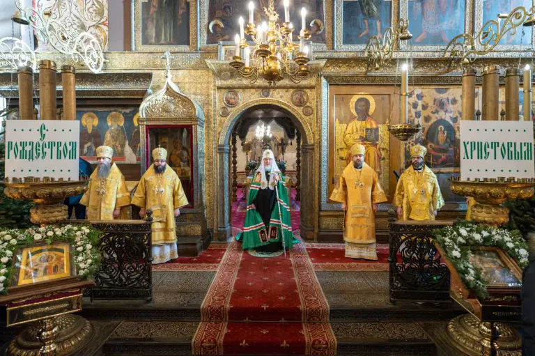 Патриаршая проповедь в праздник Собора Пресвятой Богородицы после Литургии в Успенском соборе Московского Кремля
