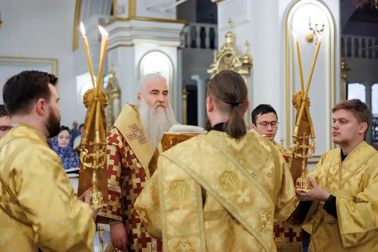 Полиелейное богослужение в Спасо-Вознесенском соборе г. Ульяновска