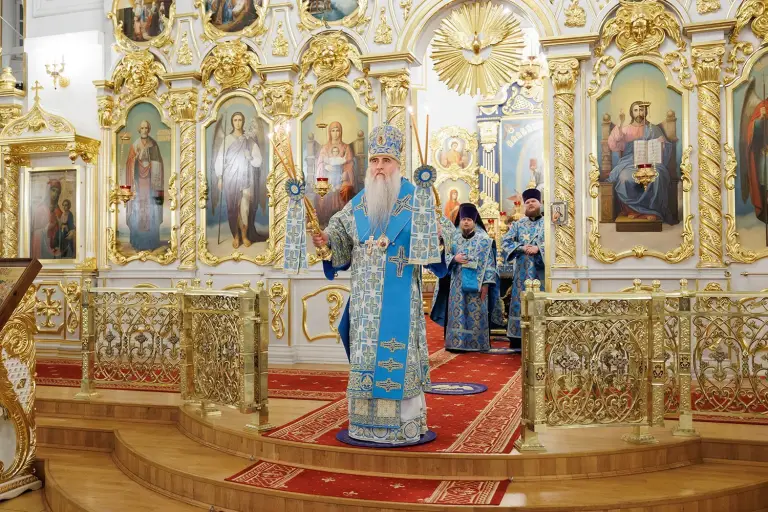 Всенощное бдение в Спасо-Вознесенском кафедральном соборе г. Ульяновска