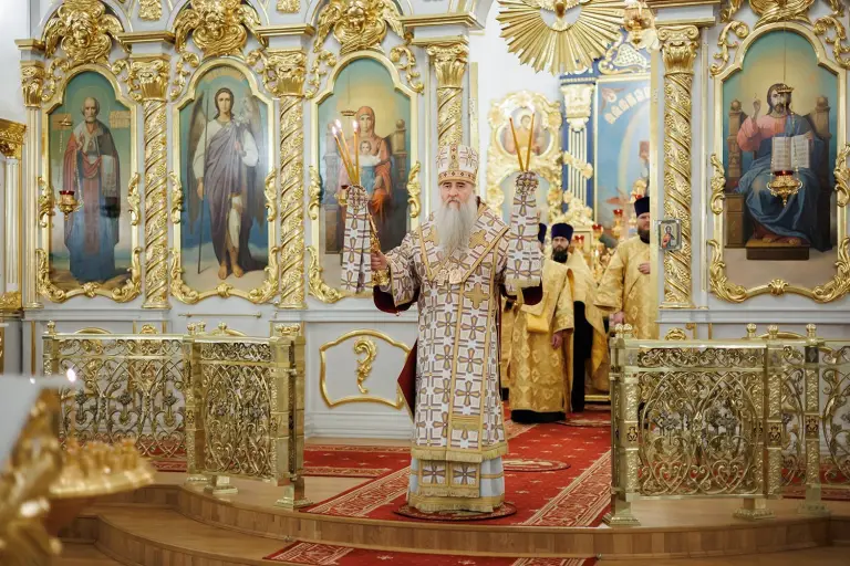Всенощное бдение в Спасо-Вознесенском кафедральном соборе г. Ульяновска