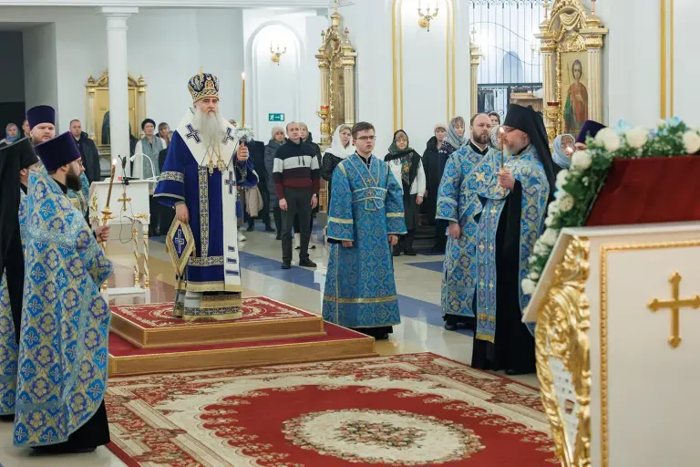 Всенощное бдение в Спасо-Вознесенском кафедральном соборе г. Ульяновска