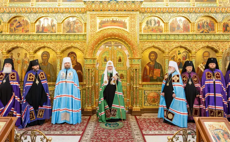 Проповедь Патриарха после совершения Божественной Литургии в Троицком храме подмосковного Реутова